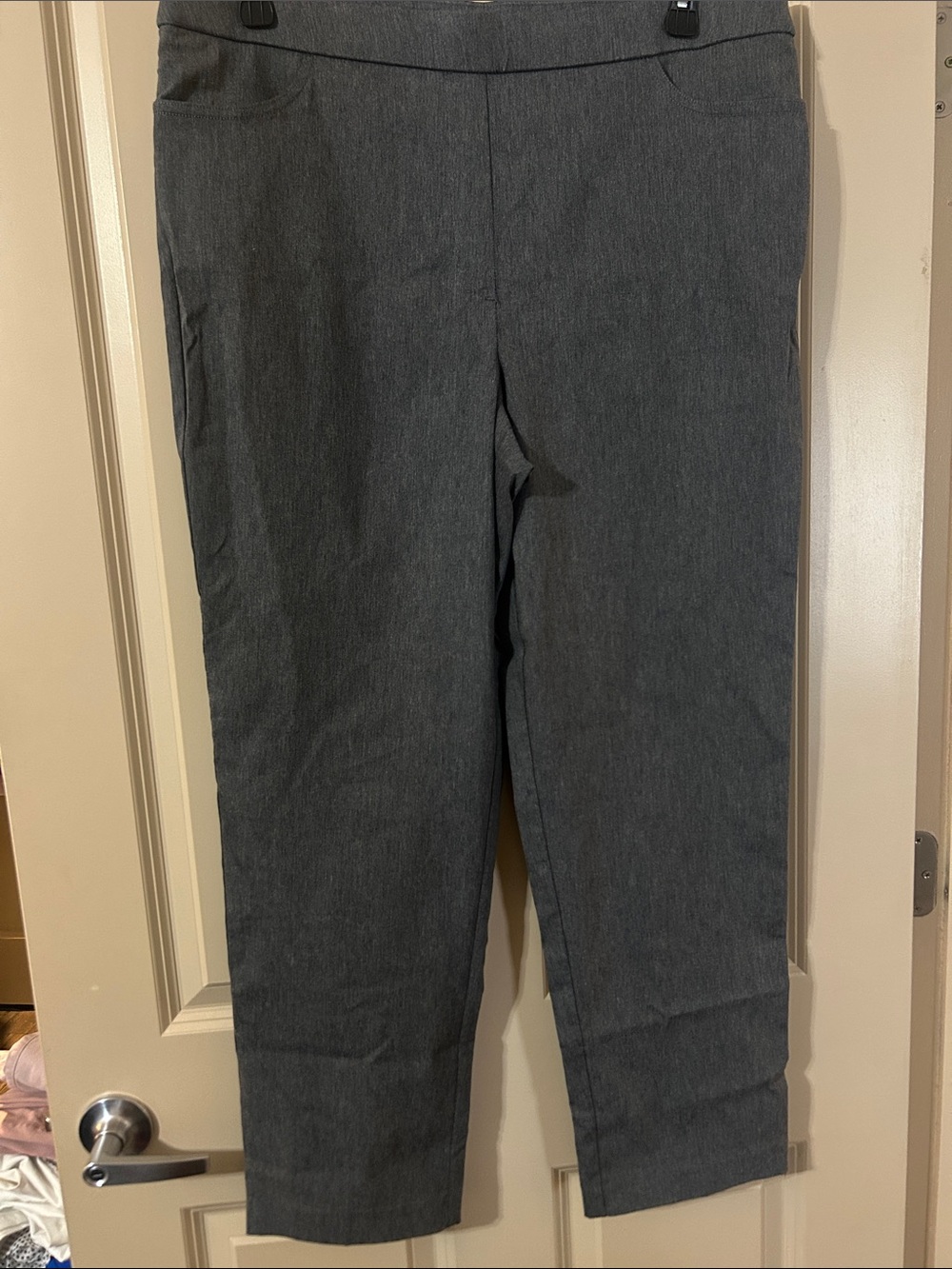 Alfred Dunner Charcoal Gray Dress Pants
